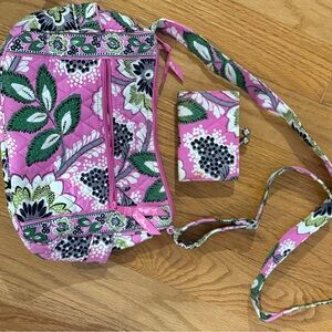 Vera Bradley Priscilla Pink Bag AND Wallet